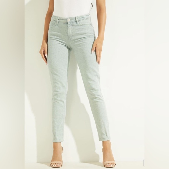 Guess Women’s Dyed Geo 1981 Skinny Jeans High Rise - Picture 4 of 7